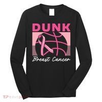 Dunk Breast Cancer Basketball Player Breast Cancer Awareness Long Sleeve Shirt thumb 0