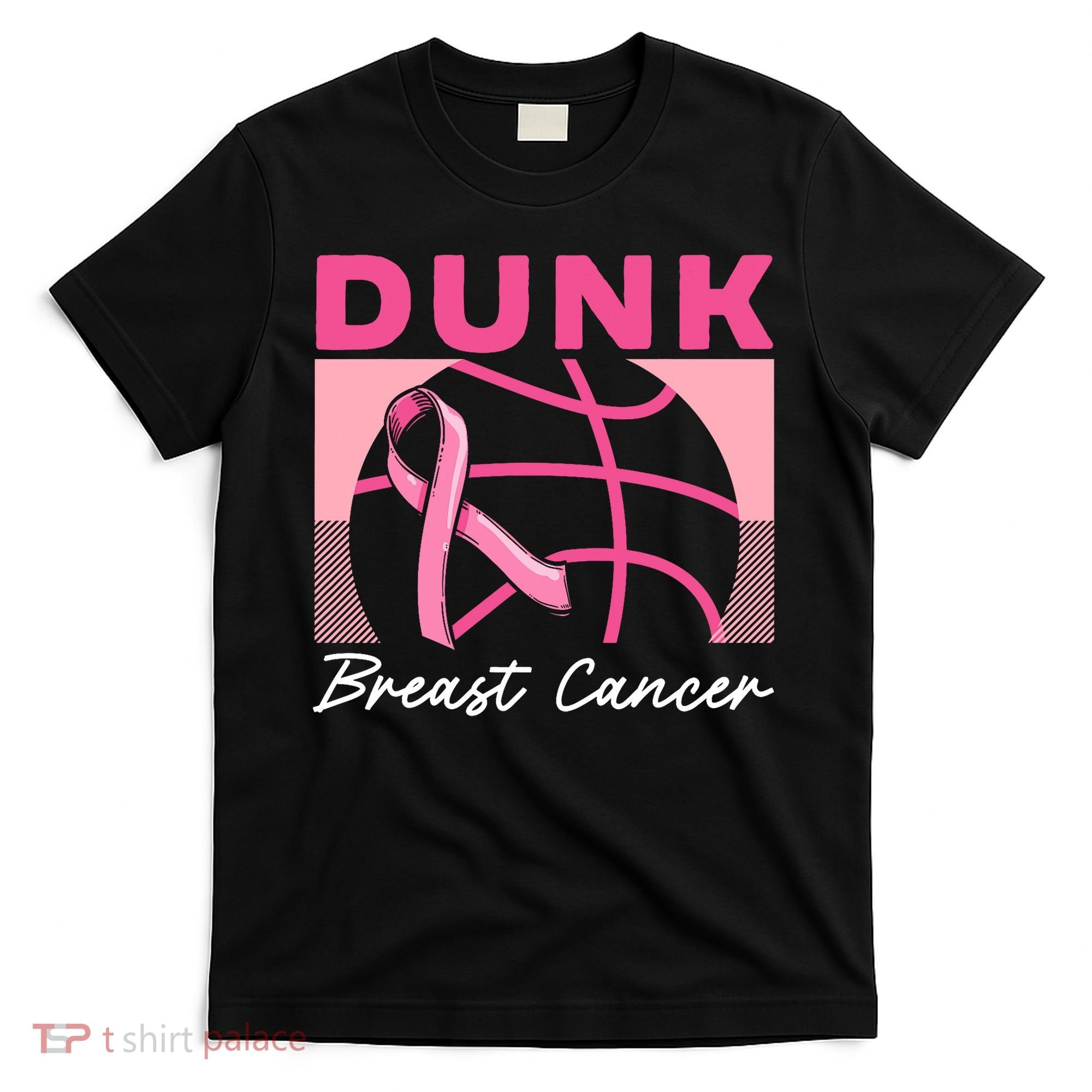 Dunk Breast Cancer Basketball Player Breast Cancer Awareness T-Shirt