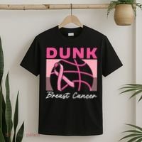 Dunk Breast Cancer Basketball Player Breast Cancer Awareness T-Shirt thumb 2