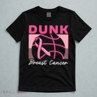 Dunk Breast Cancer Basketball Player Breast Cancer Awareness T-Shirt thumb 5