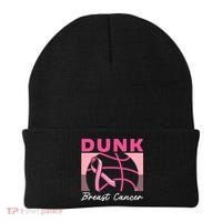 Dunk Breast Cancer Basketball Player Breast Cancer Awareness Beanie thumb 0