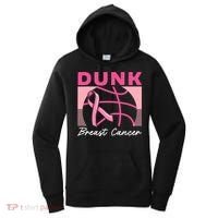 Dunk Breast Cancer Basketball Player Breast Cancer Awareness Women's Hoodie thumb 0