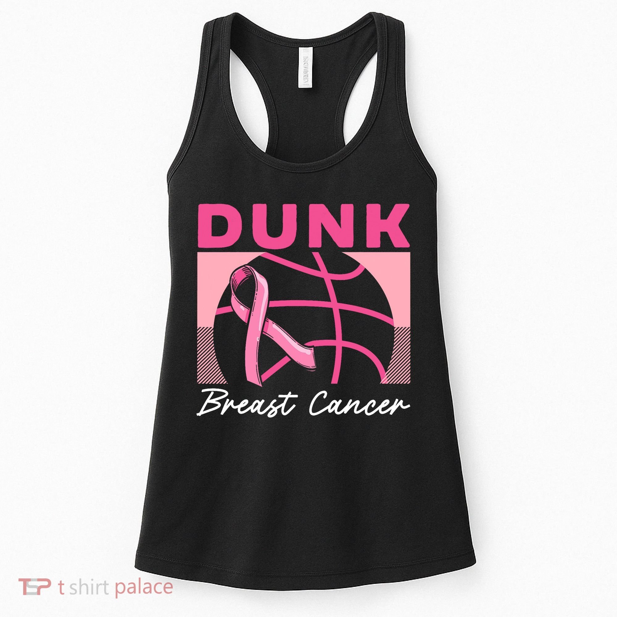 Dunk Breast Cancer Basketball Player Breast Cancer Awareness Women's Tank Top