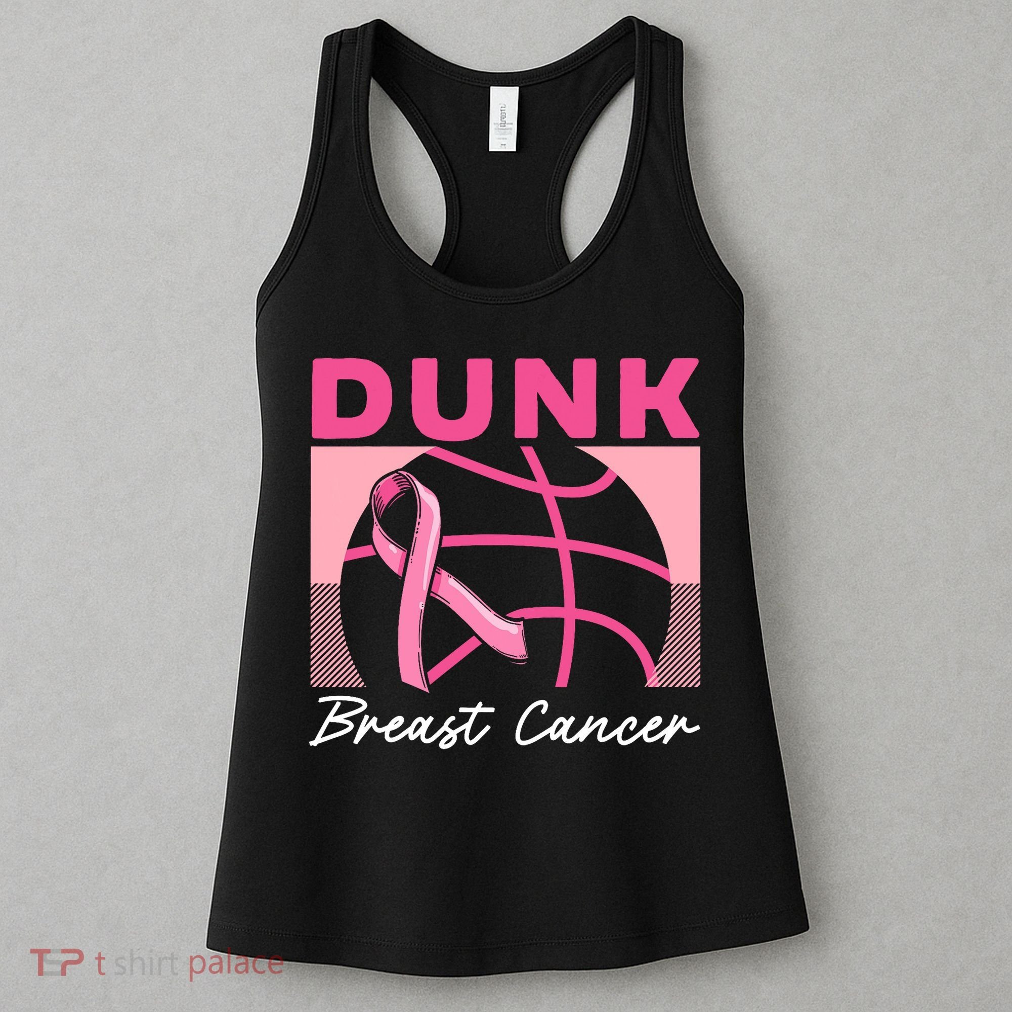 Dunk Breast Cancer Basketball Player Breast Cancer Awareness Women's Tank Top