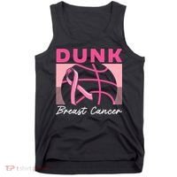 Dunk Breast Cancer Basketball Player Breast Cancer Awareness Tank Top thumb 0