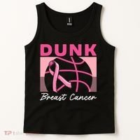 Dunk Breast Cancer Basketball Player Breast Cancer Awareness Tank Top thumb 2