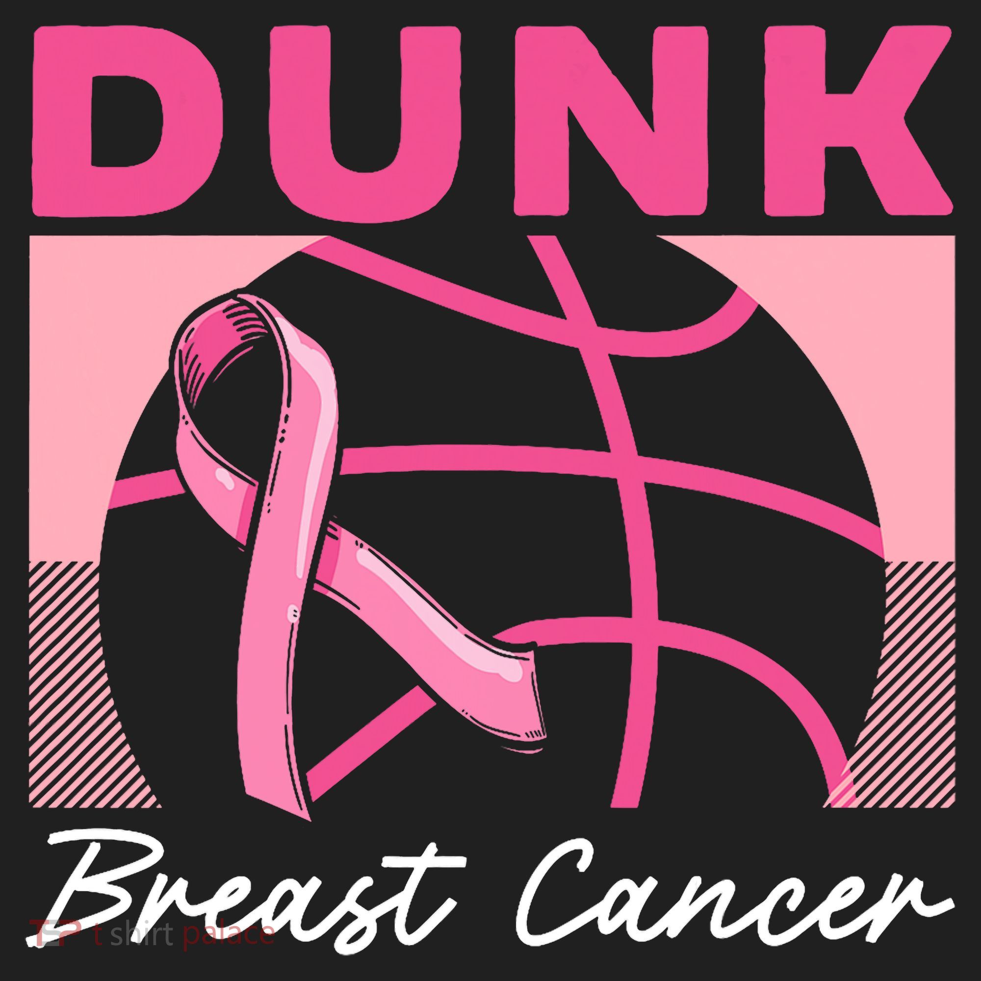 Dunk Breast Cancer Basketball Player Breast Cancer Awareness Kids Plaid Pajama Set