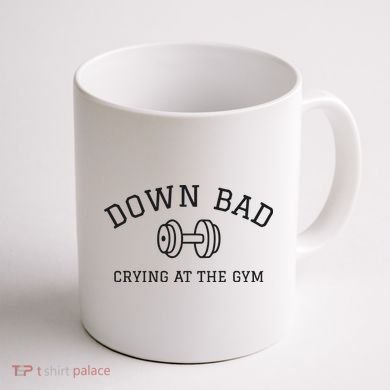 Down Bad Crying At The Gym Ttpd Coffee Mug back