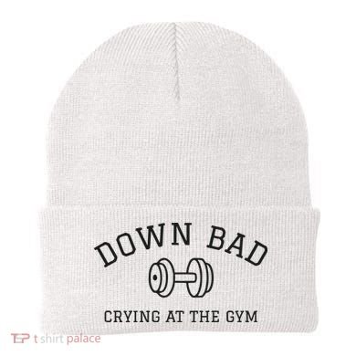Down Bad Crying At The Gym Ttpd Beanie
