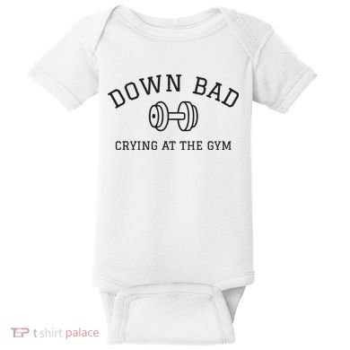 Down Bad Crying At The Gym Ttpd Baby Bodysuit