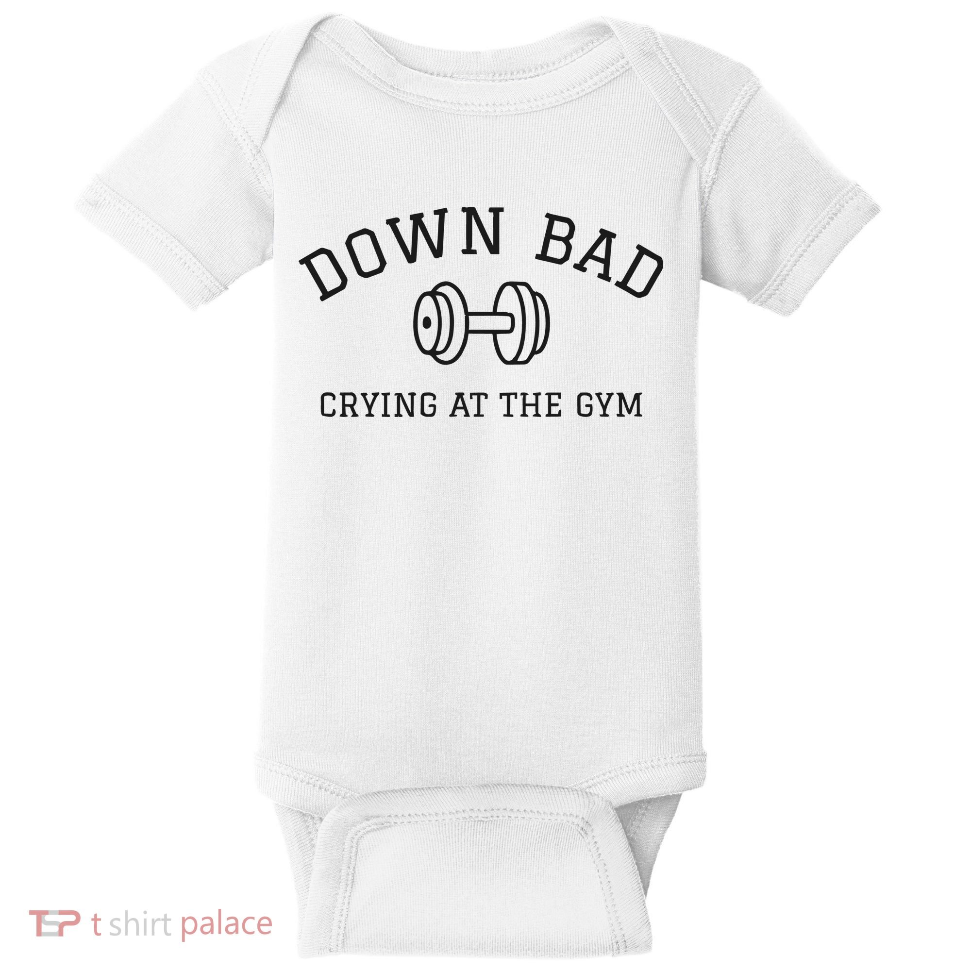 Down Bad Crying At The Gym Ttpd Baby Bodysuit