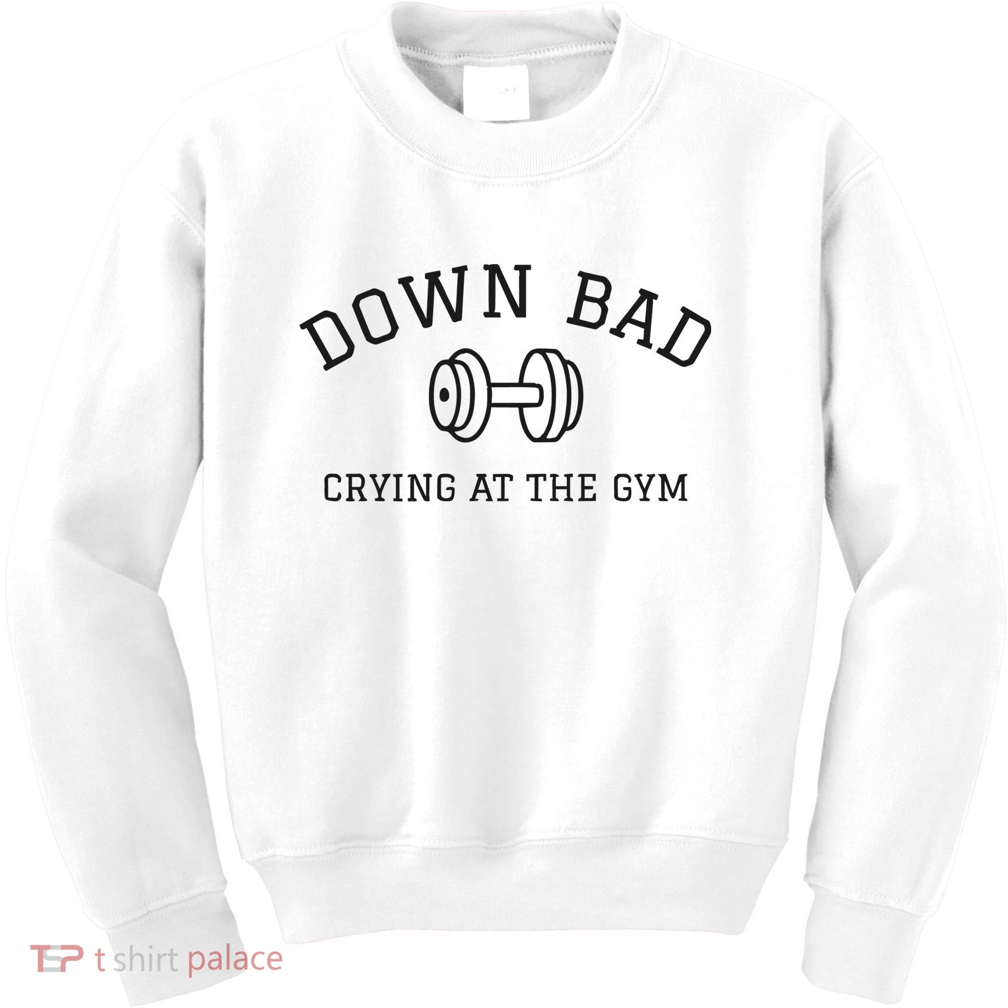 Down Bad Crying At The Gym Ttpd Kids Sweatshirt
