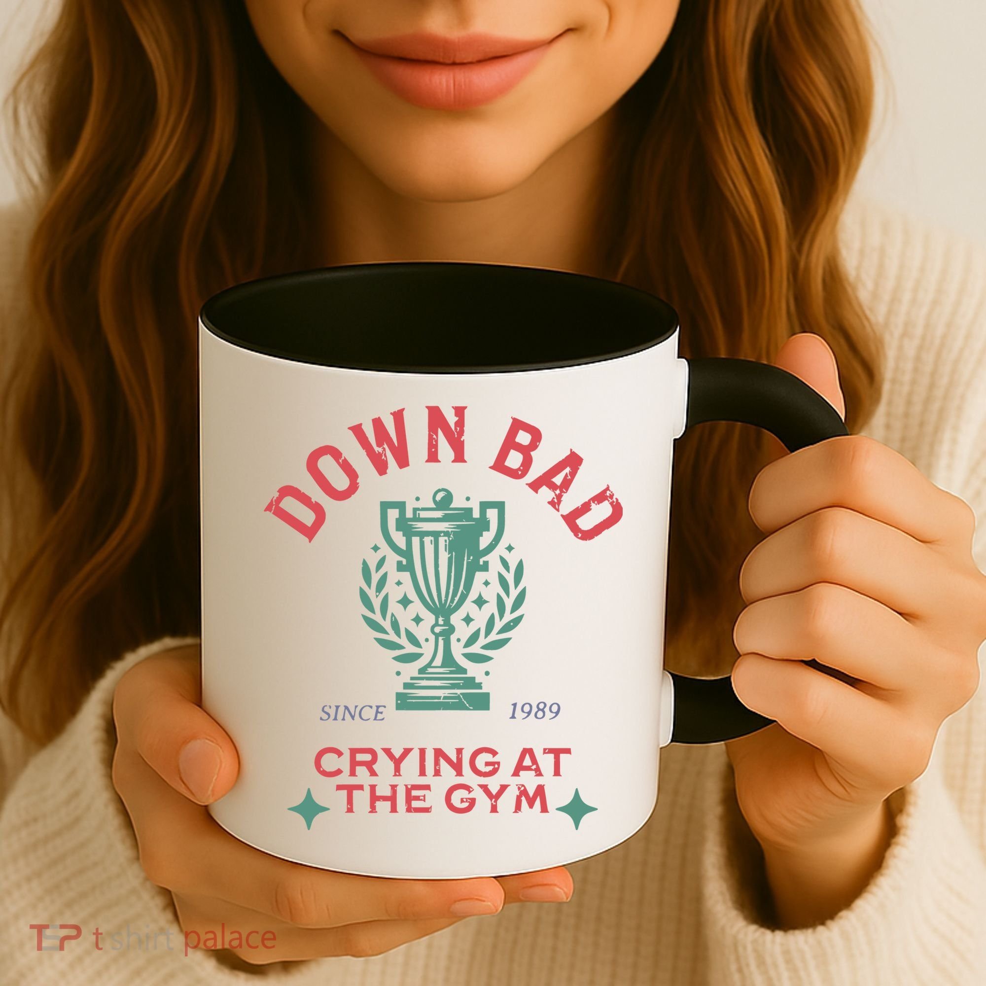 Down Bad Crying At The Gym Since 1989 Ttpd Coffee Mug
