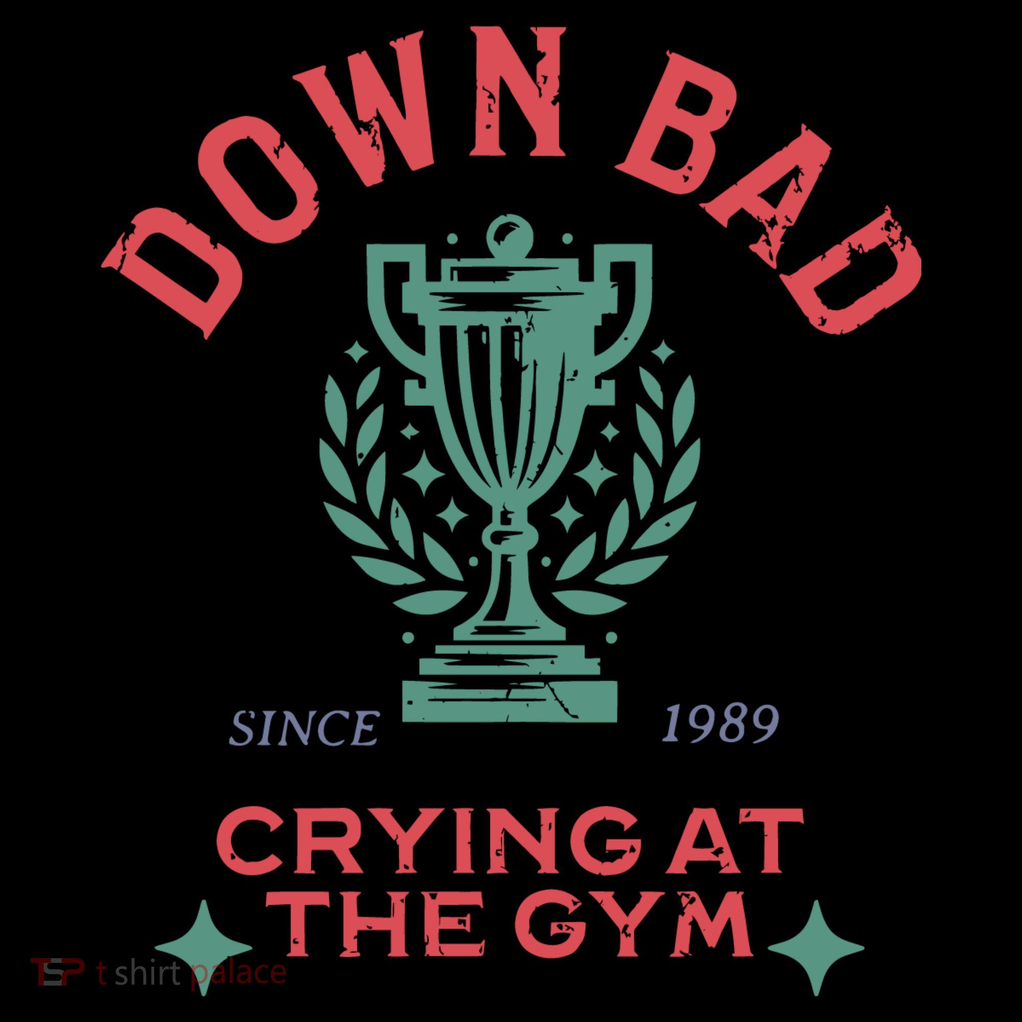 Down Bad Crying At The Gym Since 1989 Ttpd Women's Hoodie
