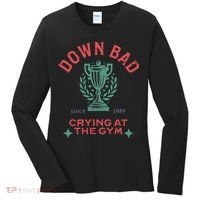 Down Bad Crying At The Gym Since 1989 Ttpd Women's Long Sleeve Shirt thumb 0
