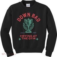 Down Bad Crying At The Gym Since 1989 Ttpd Kids Sweatshirt thumb 0