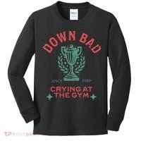 Down Bad Crying At The Gym Since 1989 Ttpd Kids Long Sleeve Shirt thumb 0