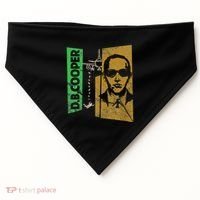 D. B. Cooper Skyjacker Hijack Retro 60s Style Graphic USA-Made Doggie Bandana thumb 0