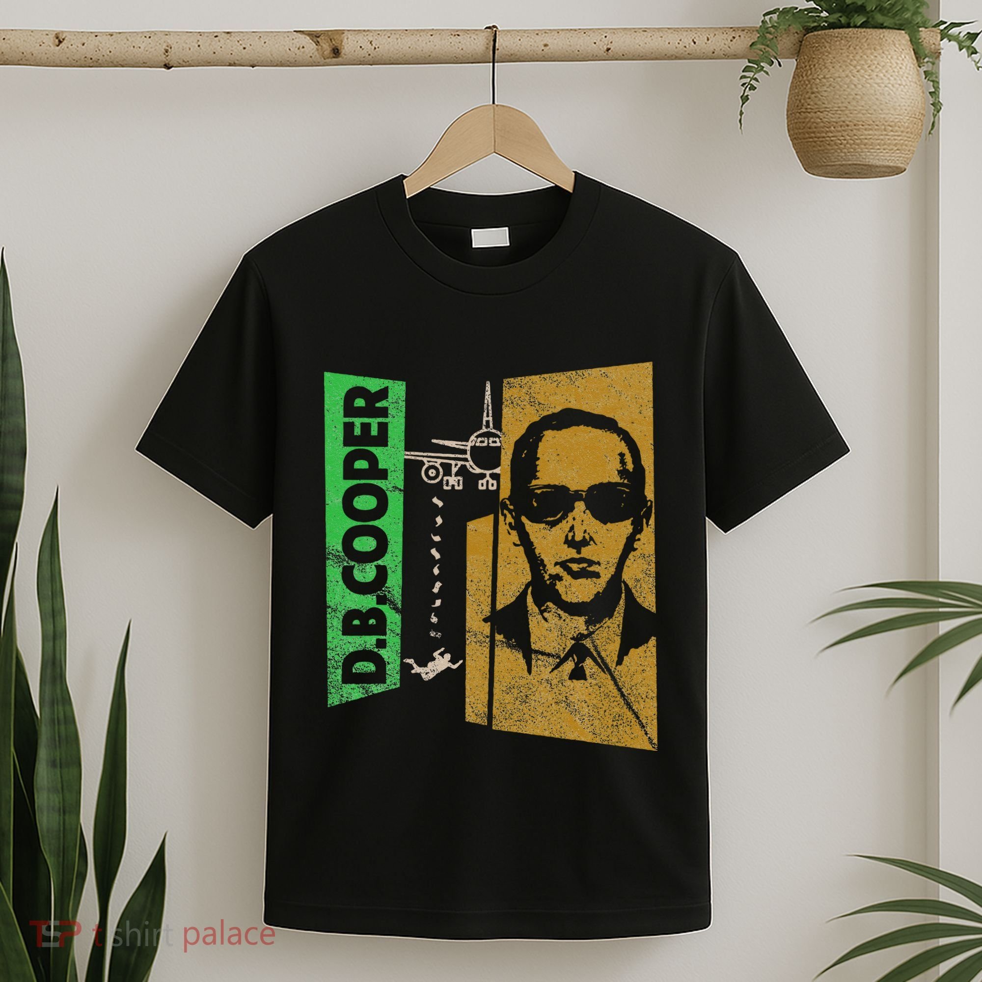 D. B. Cooper Skyjacker Hijack Retro 60s Style Graphic T-Shirt