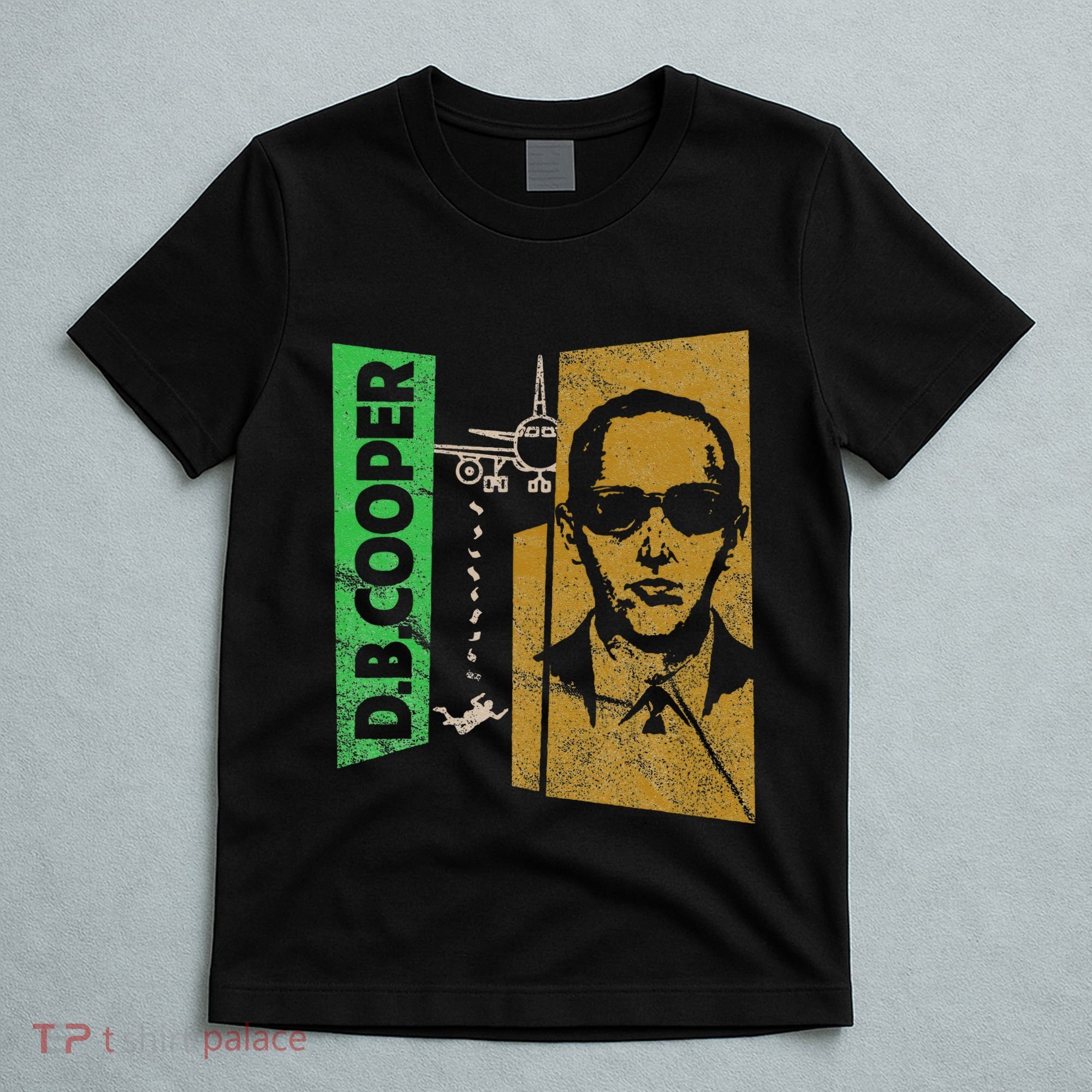 D. B. Cooper Skyjacker Hijack Retro 60s Style Graphic T-Shirt