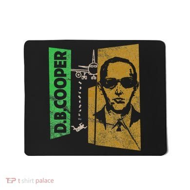 D. B. Cooper Skyjacker Hijack Retro 60s Style Graphic Mousepad