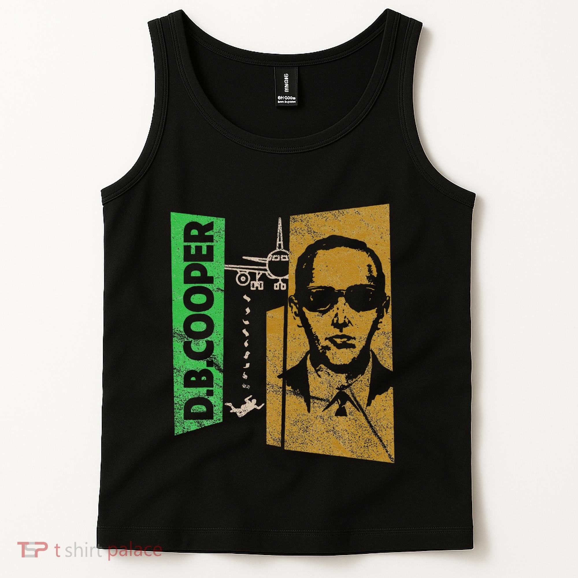D. B. Cooper Skyjacker Hijack Retro 60s Style Graphic Tank Top