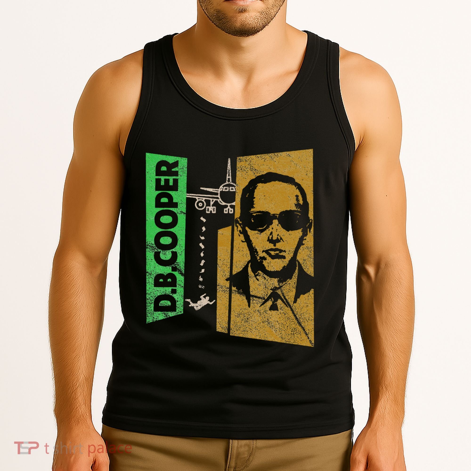 D. B. Cooper Skyjacker Hijack Retro 60s Style Graphic Tank Top