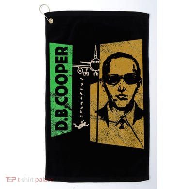 D. B. Cooper Skyjacker Hijack Retro 60s Style Graphic Golf Towel
