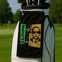 D. B. Cooper Skyjacker Hijack Retro 60s Style Graphic Golf Towel thumb 2