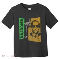 D. B. Cooper Skyjacker Hijack Retro 60s Style Graphic Toddler T-Shirt thumb 0