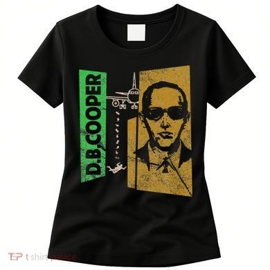 D. B. Cooper Skyjacker Hijack Retro 60s Style Graphic Women's T-Shirt