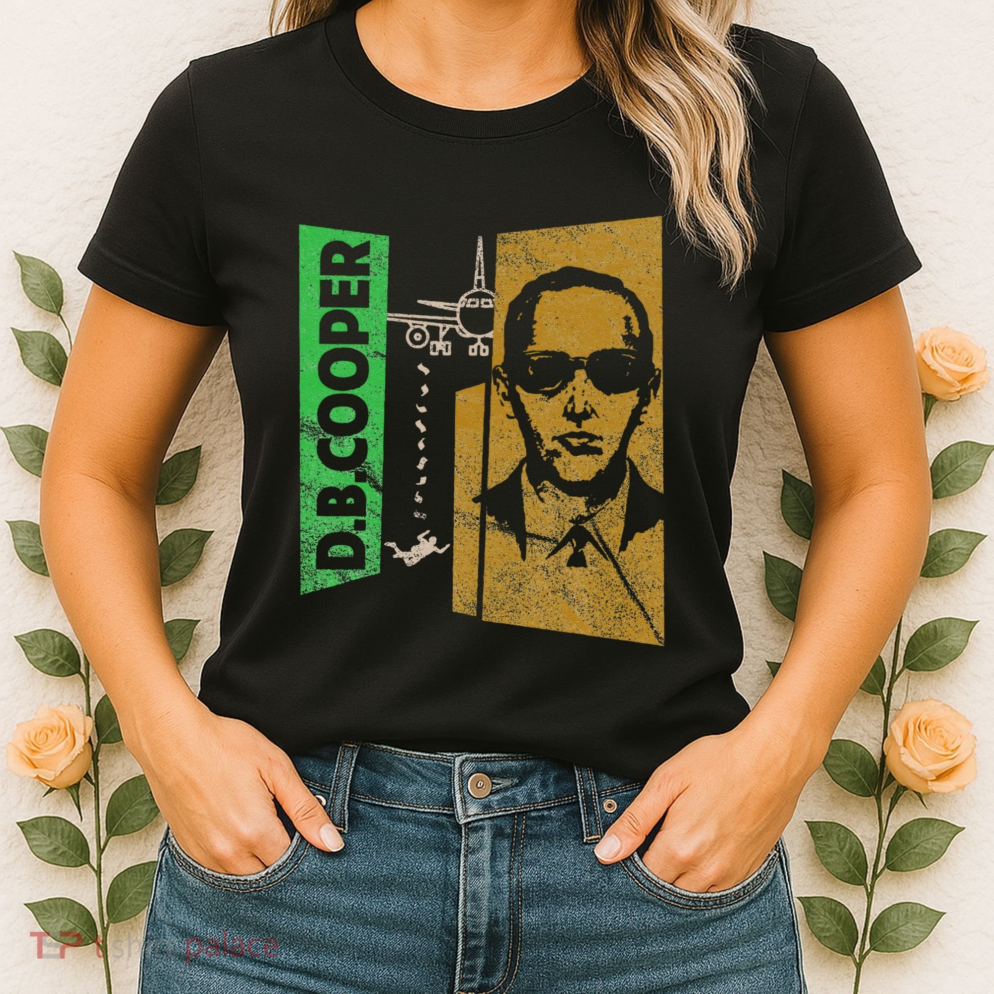 D. B. Cooper Skyjacker Hijack Retro 60s Style Graphic Women's T-Shirt