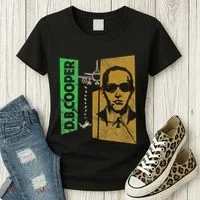 D. B. Cooper Skyjacker Hijack Retro 60s Style Graphic Women's T-Shirt thumb 3