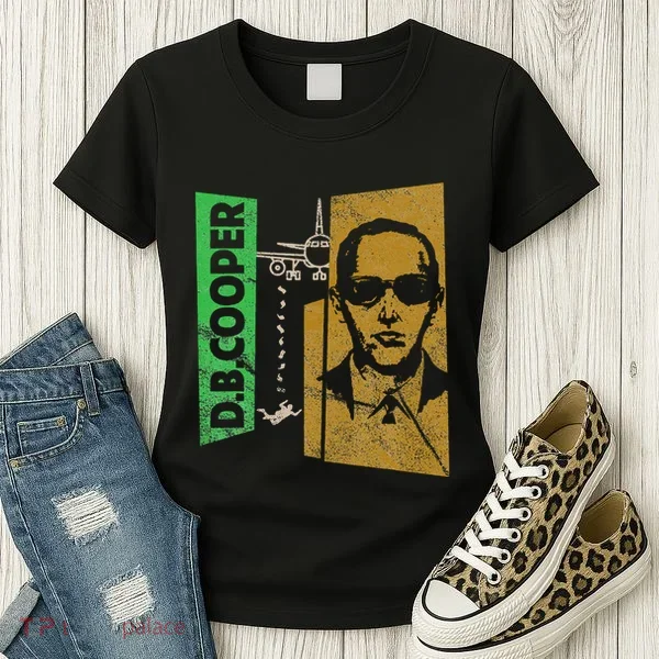 D. B. Cooper Skyjacker Hijack Retro 60s Style Graphic Women's T-Shirt