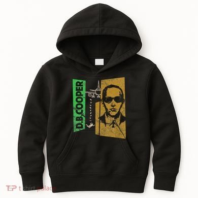 D. B. Cooper Skyjacker Hijack Retro 60s Style Graphic Kids Hoodie