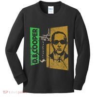 D. B. Cooper Skyjacker Hijack Retro 60s Style Graphic Kids Long Sleeve Shirt thumb 0