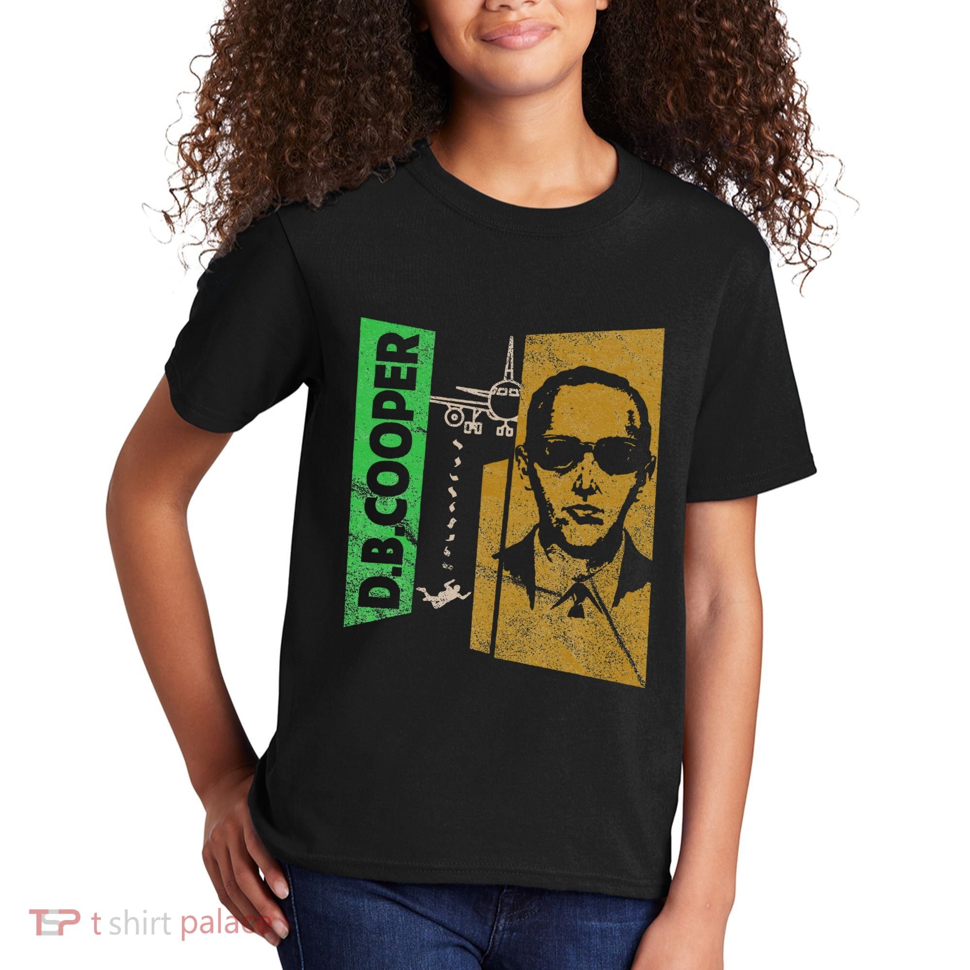 D. B. Cooper Skyjacker Hijack Retro 60s Style Graphic Kids T-Shirt