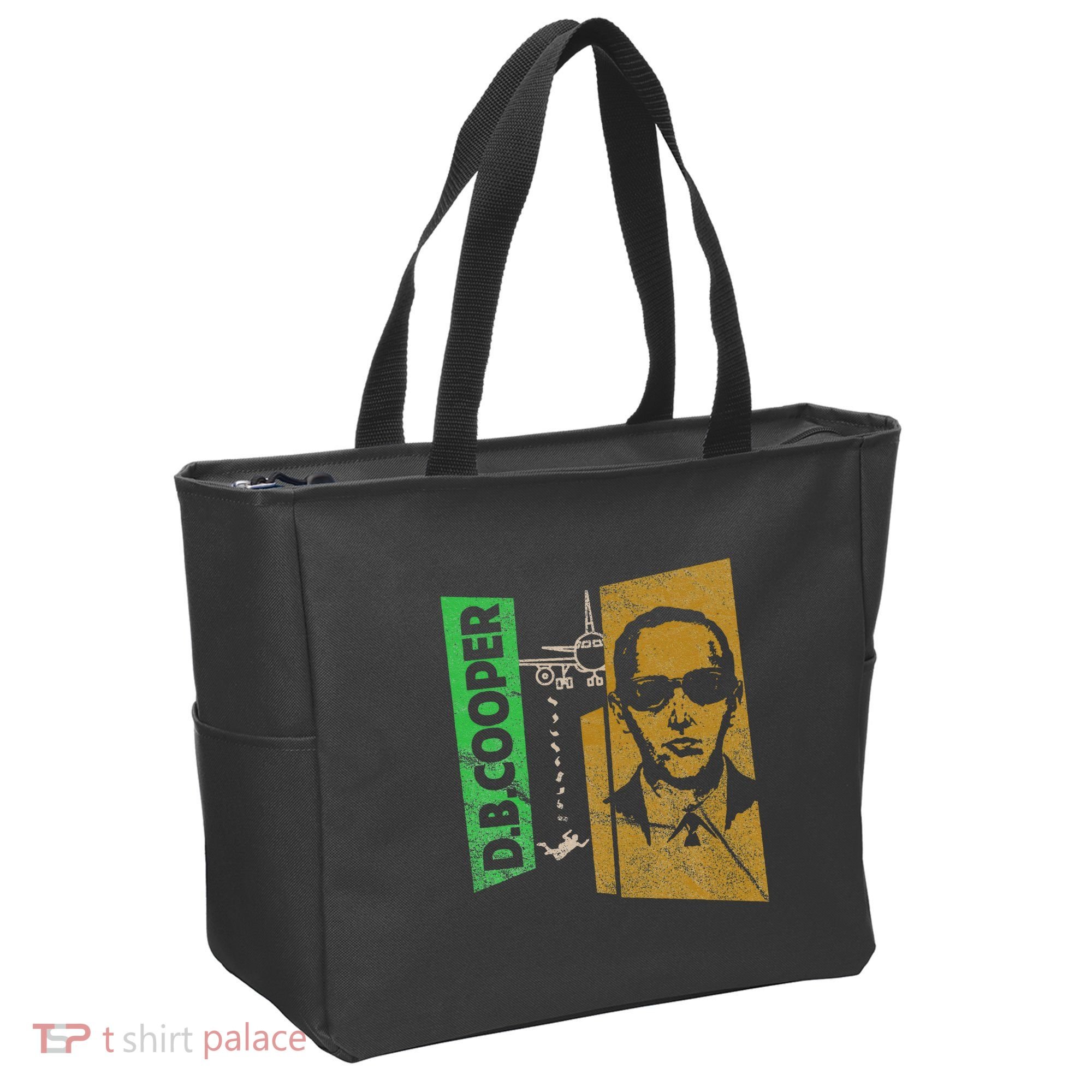 D. B. Cooper Skyjacker Hijack Retro 60s Style Graphic Tote Bag