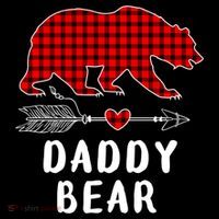 Daddy Bear Christmas Pajama Red Plaid Buffalo Xmas Women's Hoodie thumb 2