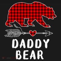 Daddy Bear Christmas Pajama Red Plaid Buffalo Xmas Women's Tank Top thumb 5