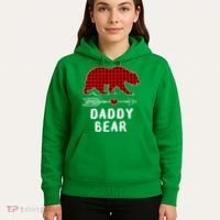 Daddy Bear Christmas Pajama Red Plaid Buffalo Xmas Hoodie thumb 5