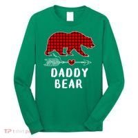 Daddy Bear Christmas Pajama Red Plaid Buffalo Xmas Long Sleeve Shirt thumb 0