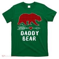 Daddy Bear Christmas Pajama Red Plaid Buffalo Xmas T-Shirt thumb 0