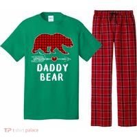Daddy Bear Christmas Pajama Red Plaid Buffalo Xmas Pajama Set thumb 0