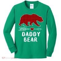 Daddy Bear Christmas Pajama Red Plaid Buffalo Xmas Kids Long Sleeve Shirt thumb 0