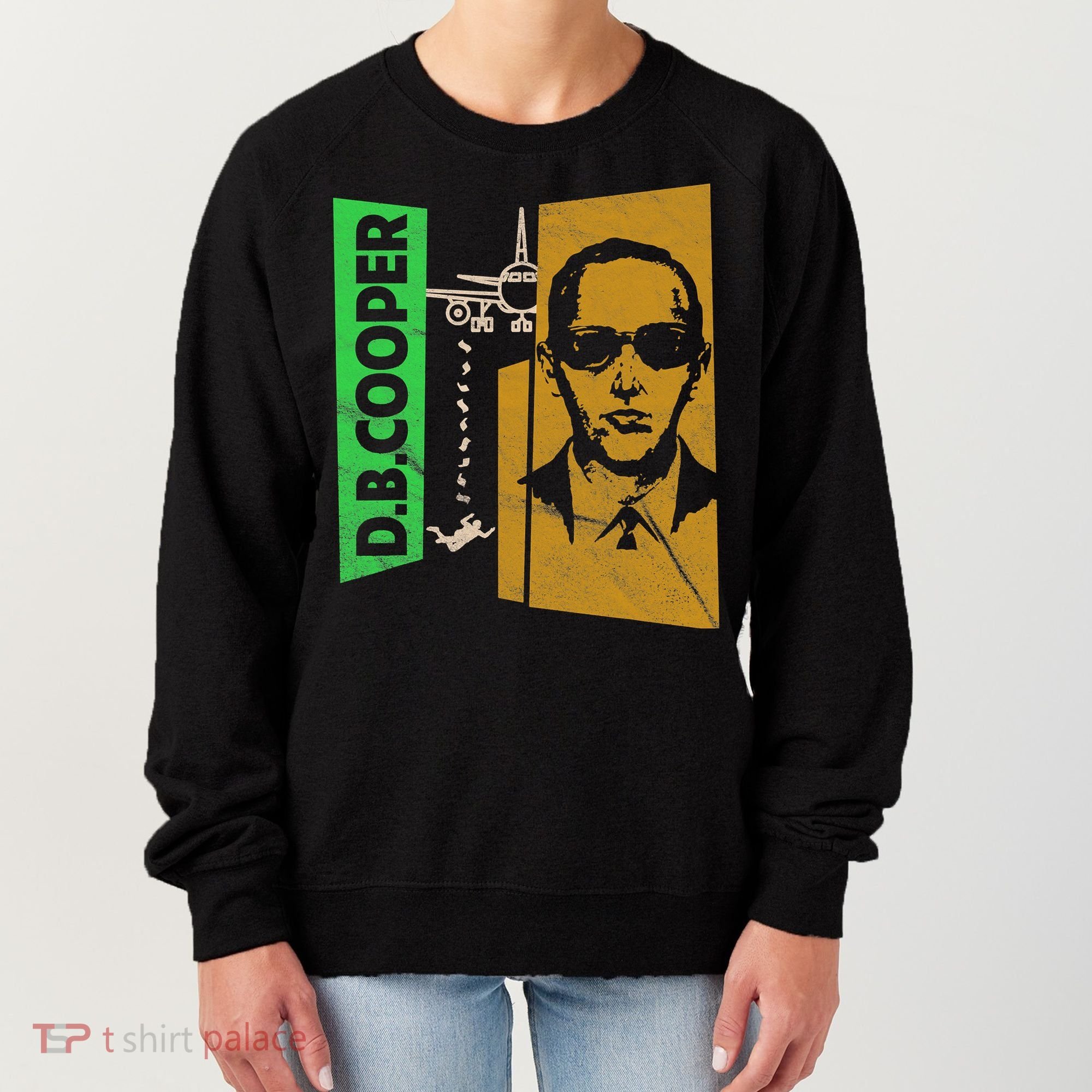 D B Cooper Skyjacker Hijack Retro 60s Style Graphic Women's Sweatshirt