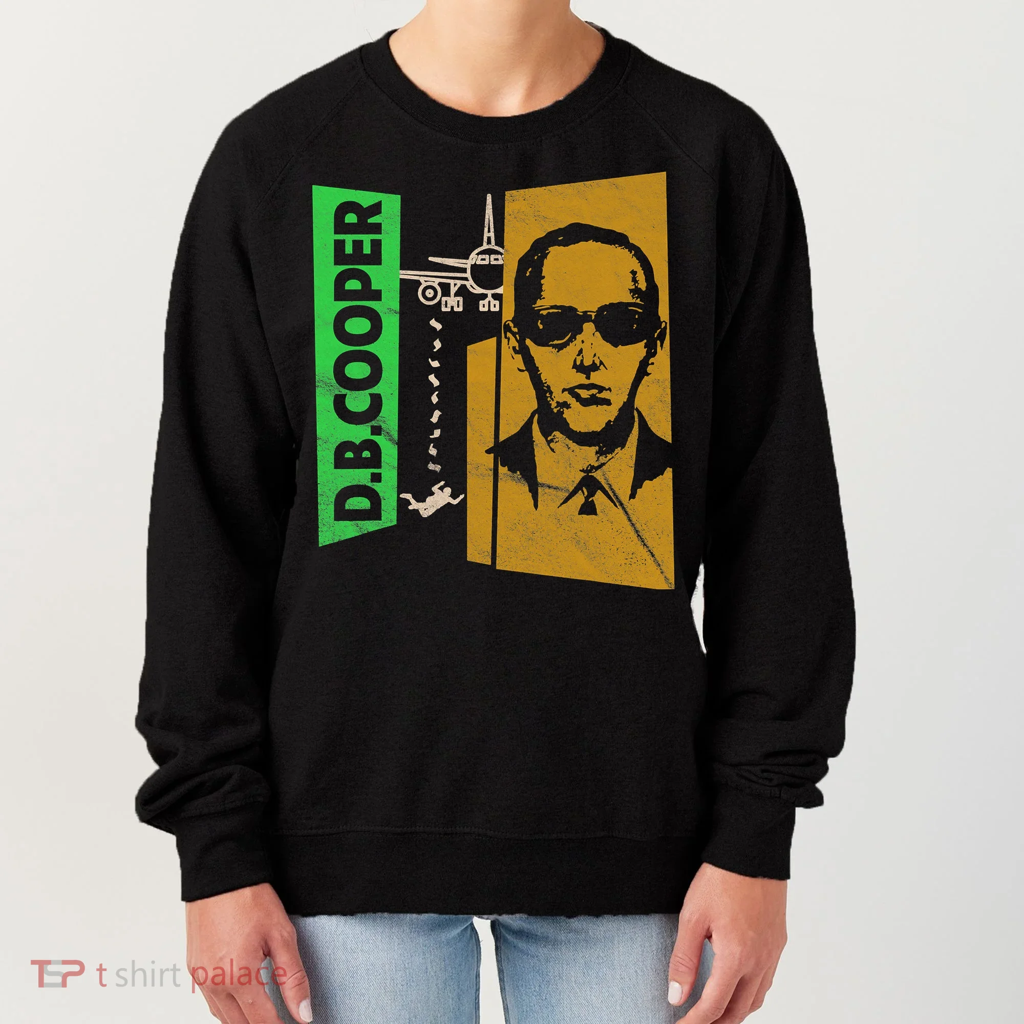 D B Cooper Skyjacker Hijack Retro 60s Style Graphic Women's Sweatshirt