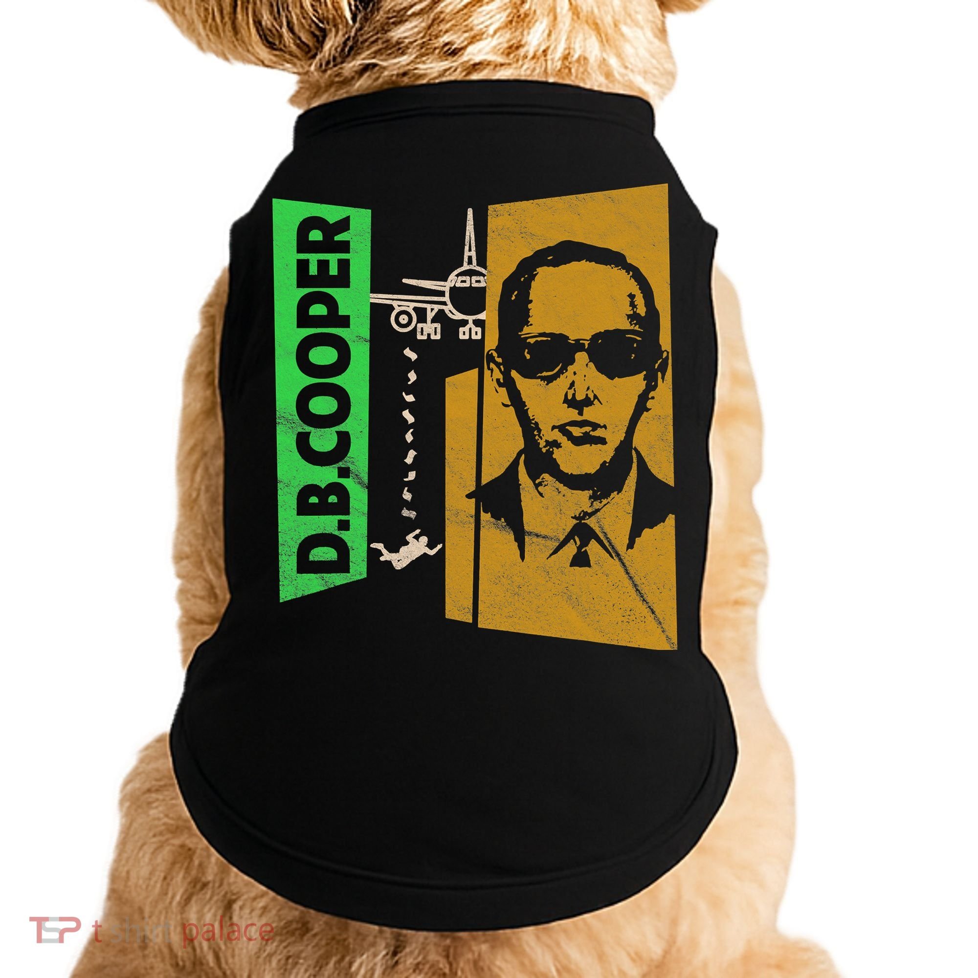 D B Cooper Skyjacker Hijack Retro 60s Style Graphic Doggie Tank