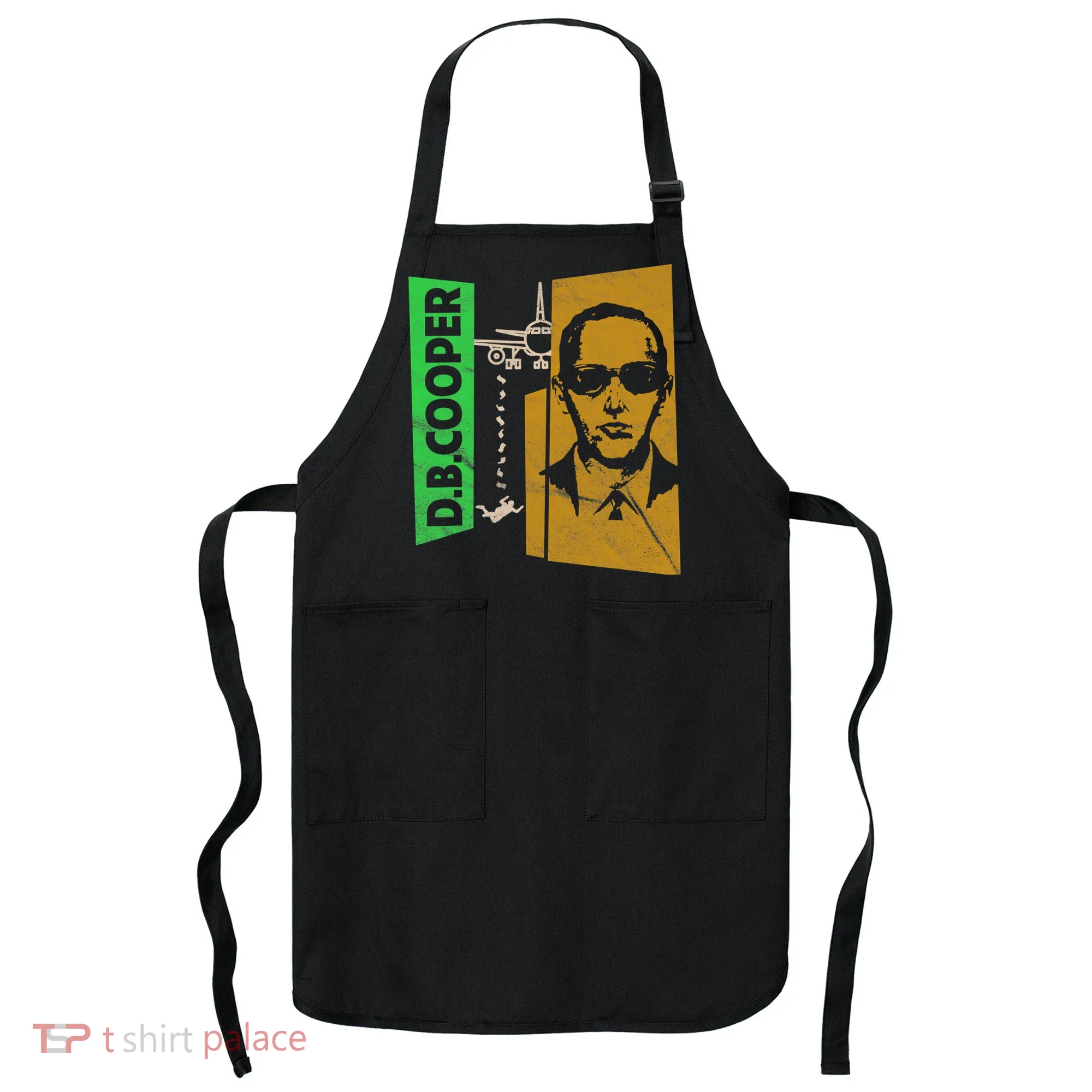 D B Cooper Skyjacker Hijack Retro 60s Style Graphic Apron