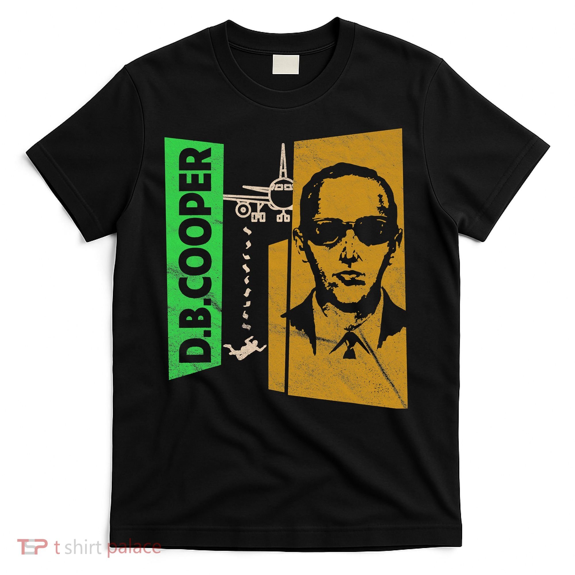 D B Cooper Skyjacker Hijack Retro 60s Style Graphic T-Shirt